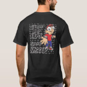 いじめっ子無し-単語はワイシャツを傷つけます Tシャツ (裏面)