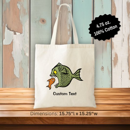 いじめっ子魚のトートバッグ トートバッグ