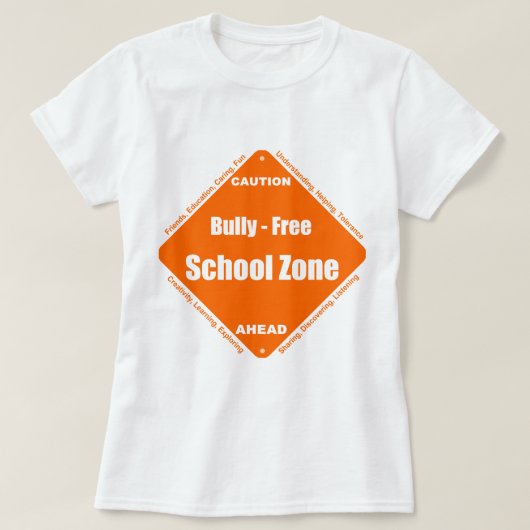 いじめっ子-自由学校制の地帯 Tシャツ (デザイン正面)