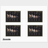 いじめっ子 長方形シール (シート)