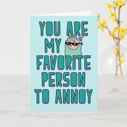 いじめてもいいと思えるのはあなただけ、愛してる カード (黄色い花)