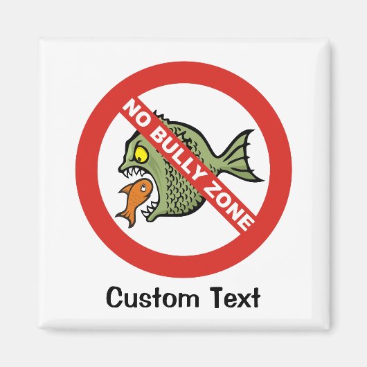 いじめなしゾーン磁石 マグネット (正面)