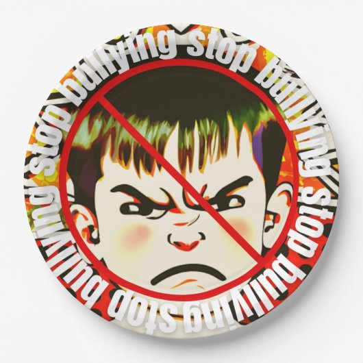 いじめなし ペーパープレート (正面)