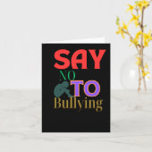 いじめにノーと言う – アンチいじめの認識度 カード (黄色い花)