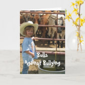 いじめに対する#7の違う7 カード (黄色い花)