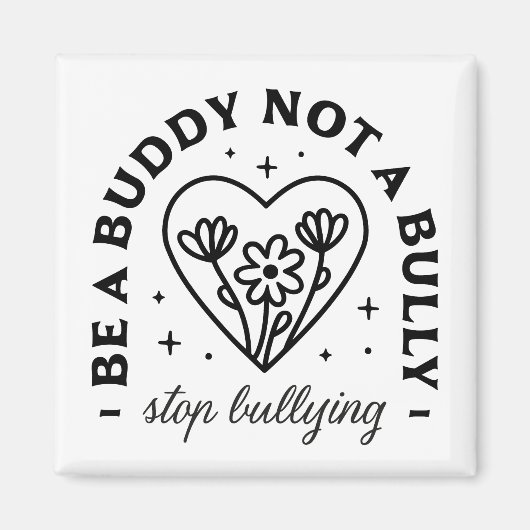 いじめの仲間ではなストップい マグネット (正面)