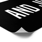 いじめはオレンジ色の詩、アンチトランプのサイン ポスター (角)