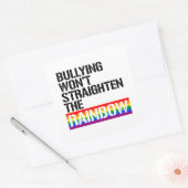 いじめは虹を直さない スクエアシール (封筒)