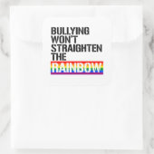 いじめは虹を直さない スクエアシール (バッグ)