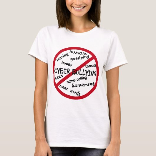 いじめることを拒否して下さい Tシャツ (正面)