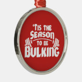 いじめをする季節 – クリスマスおもしろい メタルオーナメント (右)
