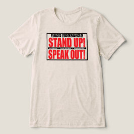 いじめをやめよう - 声を上げて立ち向かおう トライブレンドＴシャツ