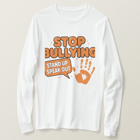 いじめをやめよう Tシャツ (デザイン正面)