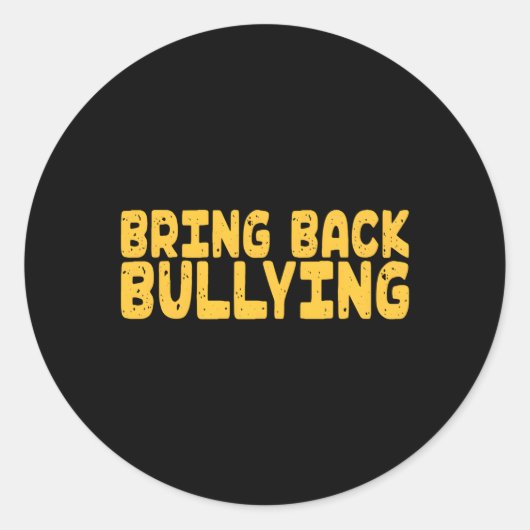 いじめを取り戻す ラウンドシール (正面)