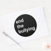 いじめを終わらせる ラウンドシール (封筒)