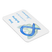 いじめストップ認識度リボンエンジェルマグネット マグネット (右側)