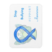 いじめストップ認識度リボンエンジェルマグネット マグネット (縦)