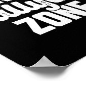 いじめゾーンストップいじめ親近感オレンジ ポスター (角)
