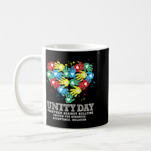 いじめ反対の日 いじめ撲滅への連帯 コーヒーマグカップ (左)