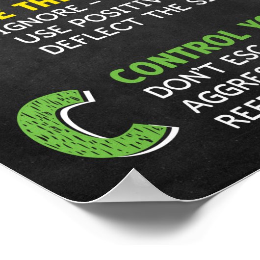 いじめ教室アンチいじめのABC ポスター (角)