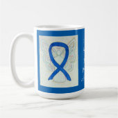 いじめ防止認識度リボンエンジェルマグ コーヒーマグカップ (左)