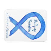 いじめ防止認識度リボンカスタムマグネット マグネット (横)