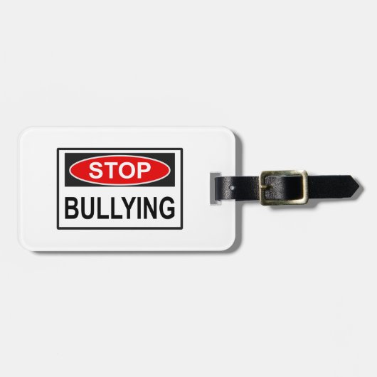 いじストップめの看板が赤 ラゲッジタグ (正面横)