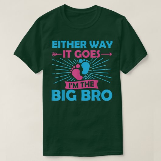 いずれにせよ大きな仲間に入る – Gender Reveal Tシャツ (デザイン正面)