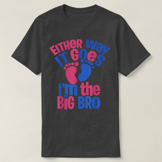 いずれにせよ大きな仲間に入る – Gender Reveal Tシャツ (デザイン正面)