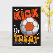 いたずらかお菓子かおもしろジョーク ハロウィン サッカー カード (黄色い花)