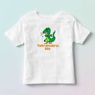 いたずらざウルス・レックス　かわいいよちよちキッズTシャツ トドラーTシャツ