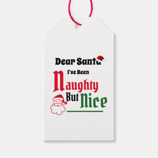 いたずらだけどいい子クリスマス ギフトタグ (正面)