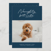 いたずらだけどかわいい面白いホリデー写真カード シーズンカード (正面/裏面)