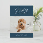 いたずらだけどかわいい面白いホリデー写真カード シーズンカード (スタンド正面)