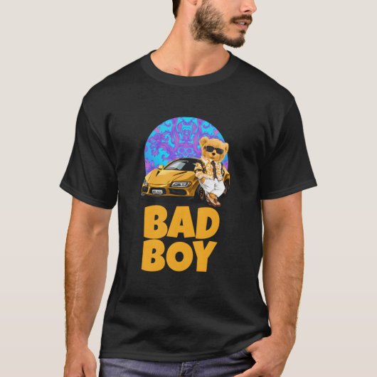 いたずらっこテディベアスタイルの楽しさ Tシャツ (正面)