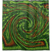 いたずらっぽいツイスト シャワーカーテン (正面)