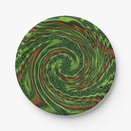 いたずらっぽいツイスト ペーパープレート (正面)