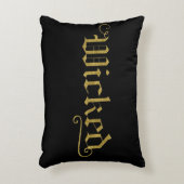 いたずらっフェイクた金ゴールドルックハロウィーンフェスティバル アクセントクッション (正面(垂直))