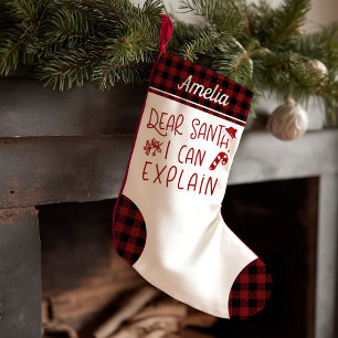 いたずらっ子からのクリスマスレター サンタへのおねだり スモールクリスマスストッキング