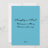 いたずらっ子とサンタのクリスマスカード　クランプスアート シーズンカード (裏面)