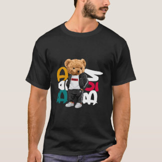 いたずらっ子テディベアスタイルの楽しさ Tシャツ