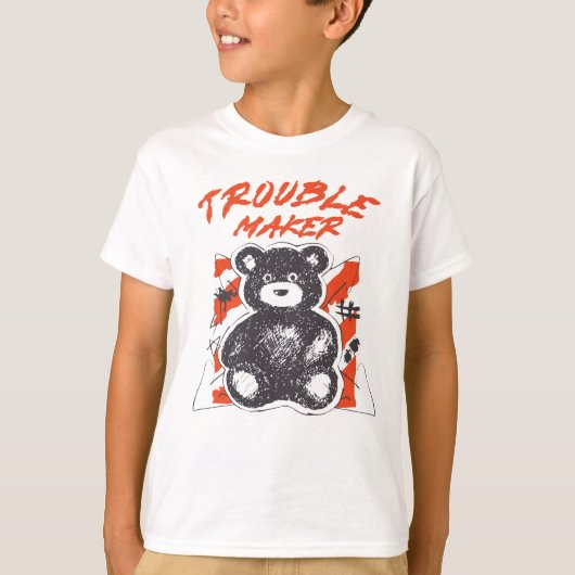 いたずらっ子テディベア Tシャツ (正面)