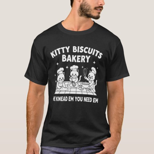 いたずらっ子ニャンのおやつ - サルカスティック Tシャツ (正面)