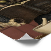 いたずらっ子ハロウィーン猫ポスター ポスター (角)