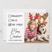 いたずらっ子リスト 楽しいクリスマス シーズンカード (正面)