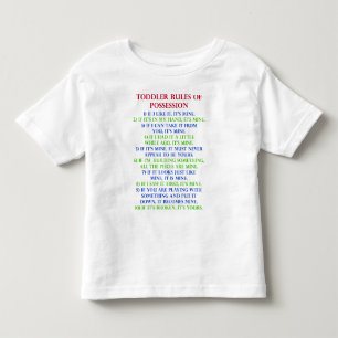 いたずらっ子ルールTシャツ トドラーTシャツ