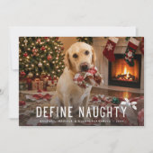いたずらっ子犬を定義する おもしろフォト クリスマス (正面)