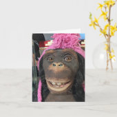 いたずらっ子 カード (黄色い花)