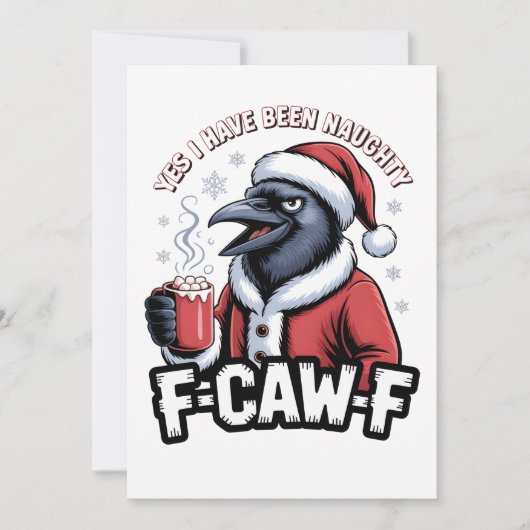 いたずらっ子F-Caw-F楽しいクリスマス サンキューカード (正面)