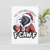 いたずらっ子F-Caw-F楽しいクリスマス サンキューカード (スタンド正面)